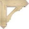 Ekena Millwork Olympic Arts and Crafts Rough Sawn Bracket w/ Offset Brace, Douglas Fir, 8"W x 26"D x 26"H BKT0806X26X26OLY03RDF - alternate 2